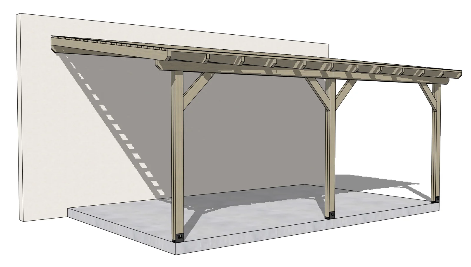 Construite automatiquement par Pilot d’après la configuration · Exemple : pergola « Essentielle », projet de démonstration